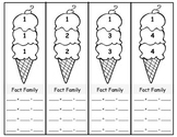 Math Multiplication Division Fact Family Ice Cream Cone Booklets