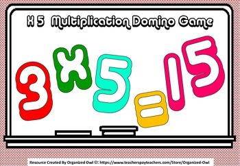 math multiplication dominoes 3 separate games x2 x5