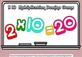 math multiplication dominoes 3 separate games x2 x5