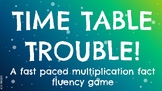 Math Multiplication Fact Fluency Game Time Table Trouble
