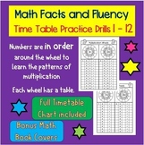 Learn Time Tables 1-12 - Numbers in order wheels for facts