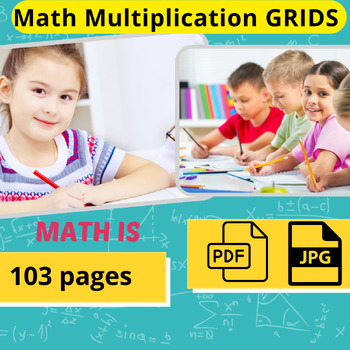 Preview of Math Multiplication GRIDS :Timed Test  Digit