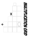 Math Multiplication Template 2-digit by 2-digit (Common Co