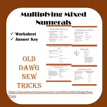 math multiplying mixed numerals worksheet by old dawg new tricks