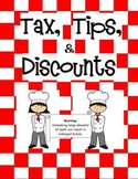 Math Munchies Cafe: Tips, Discounts, Tax, Percents