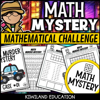 Preview of Math Muder Mystery Number A Math Challenge Case#54