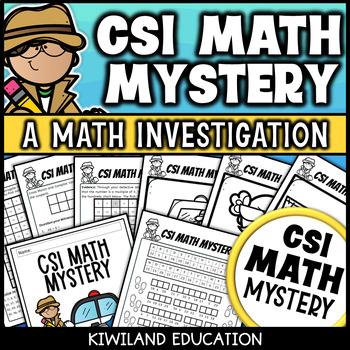 Preview of 3rd 4th 5th Grade CSI Math Mystery Review Addition and Subtraction Number 54