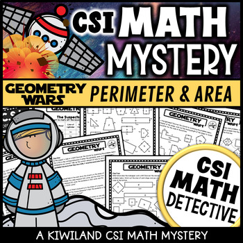 Preview of Math Mystery Detective Geometry Wars Perimeter and Area CSI