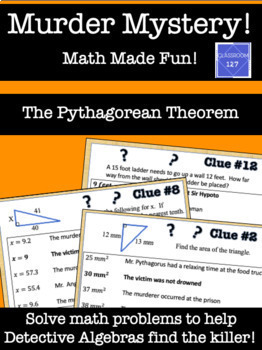 Preview of Math Murder Mystery!  The Pythagorean Theorem