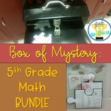 Math Mystery Fifth Grade Bundle of Fractions, Decimals, and more!
