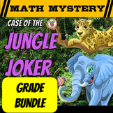 Math Mystery Game - The Case of the Jungle Joker - GRADE B