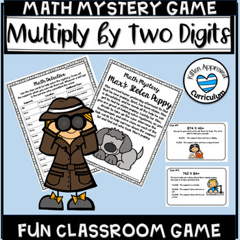 Preview of Math Games Printable 5th Grade Centers Math Mystery