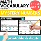 Math Vocabulary 3-Digit Mystery Numbers - Problem-Solving,
