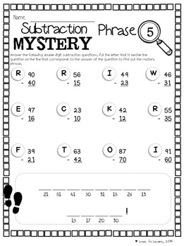 Math Mystery Phrases Pack by Love to Learn and Teach | TpT