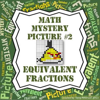Preview of Math Mystery Picture #2 Equivalent Fractions