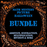 Math Mystery Picture Halloween Halloween BUNDLE add subtra
