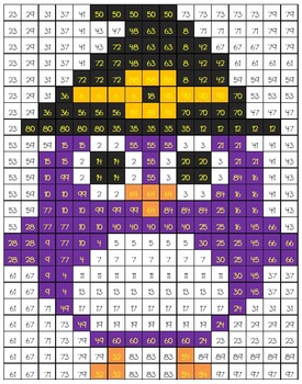 Math Mystery Picture Halloween Owl Addition Subtraction Multiplication