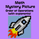 Math Mystery Picture (rocket) - Order of Operations (with 