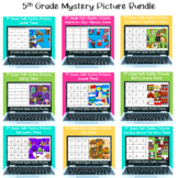 Math Mystery Pictures-5th Grade Year Long Bundle