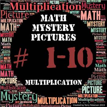 Preview of Math Mystery Pictures BUNDLE #1-10 Multiplication **Plus one more free!