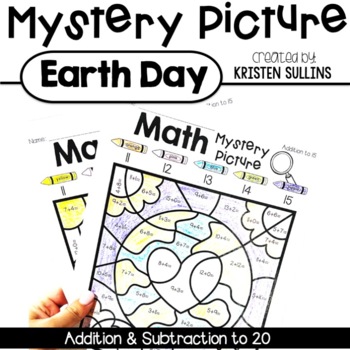 Preview of Math Mystery Pictures- Earth Day Edition