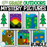Math Mystery Pictures- Outdoors Themed Bundle- 4th Grade M