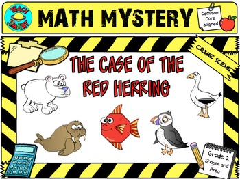 Preview of Math Mystery The Case of the Red Herring (Grade 2)
