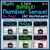 Math | NUMBER SENSE Bundle 160 Worksheets! | NO PREP | Kin