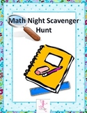 Math Night Scavenger Hunt
