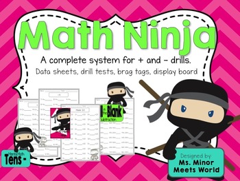 math ninja math facts by ms minor meets world tpt