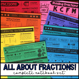 Math Notebook: All Fraction Personal Anchor Charts! (Compl