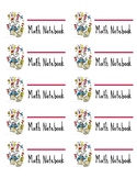 Math Notebook Labels (Ready to Print)