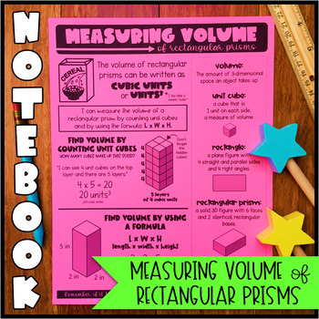 Preview of Math Notebook: Measuring Volume of Rectangular Prisms (Personal Anchor Chart)