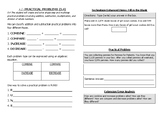 Math Notebook Notes: Add and Subtract Practical Word Problems