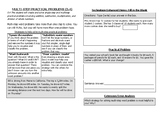 Math Notebook Notes: Multi-step Practical Word Problems