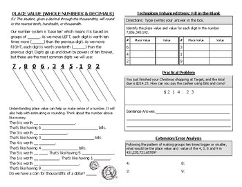 Preview of Math Notebook Notes: Number and Number Sense Bundle