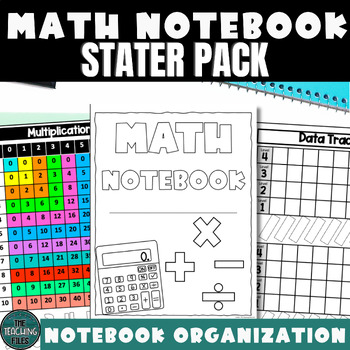 Preview of Math Notebook Starter Bundle | Notebook Organization