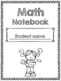 Math Notebook cover-Editable!