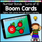 DISTANCE LEARNING Boom Cards Math Number Bonds Sums of 10