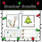 Math Number Bundle- Christmas Centers!