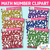 Math Number Clipart Bundle: Cute Counting Clip Art Transpa