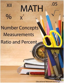 Preview of Math: Number Concepts, Measurements, Ratio and Percent