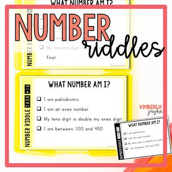 Preview of Math Number Riddles Gifted and Talented Students Enrichment Activities