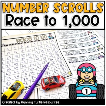 Preview of Counting to 1000 Hundreds Charts Number Scrolls