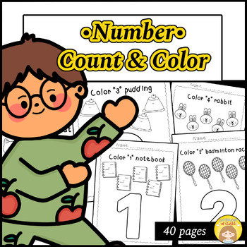 Preview of Math Number Sense Activity And Coloring