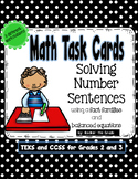 Math Number Sense Task Cards- Grades 2 and 3
