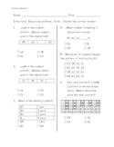 Math Number patterns pre-post assessment (ITBS style)
