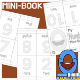 Math Numbers 1-10 Mini-book | Coloring and Vocabulary | No Prep