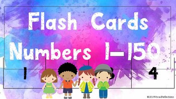 Preview of 1-50 Number Flash Cards: Quick Learning for Early Education