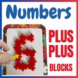 Plus Plus blocks PreK & Kindergarten activity for Math Cen